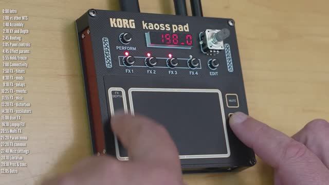 KORG KAOSS PAD NTS-3 (and my first logue plug-in a Phasing Looper!)  Review & tutorial