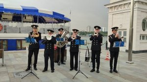 старинный марш "Привет музыкантам" - военно-морской оркестр