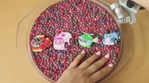 Клевый слайм с мини-игрушками и шариками! Самое приятное видео со слаймом ★ASMR★ #ASMR