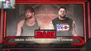 Dean Ambrose vs Kevin Owins за куллисами