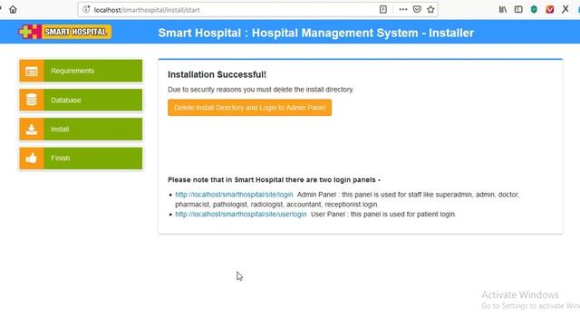 Installing and Configuring Smart Hospital Management System