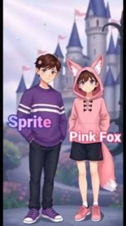 Я и Pink Fox присутствуем на арте нейросети 😄