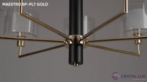 ЛЮСТРА MAESTRO SP PL7 GOLD | CRYSTAL LUX