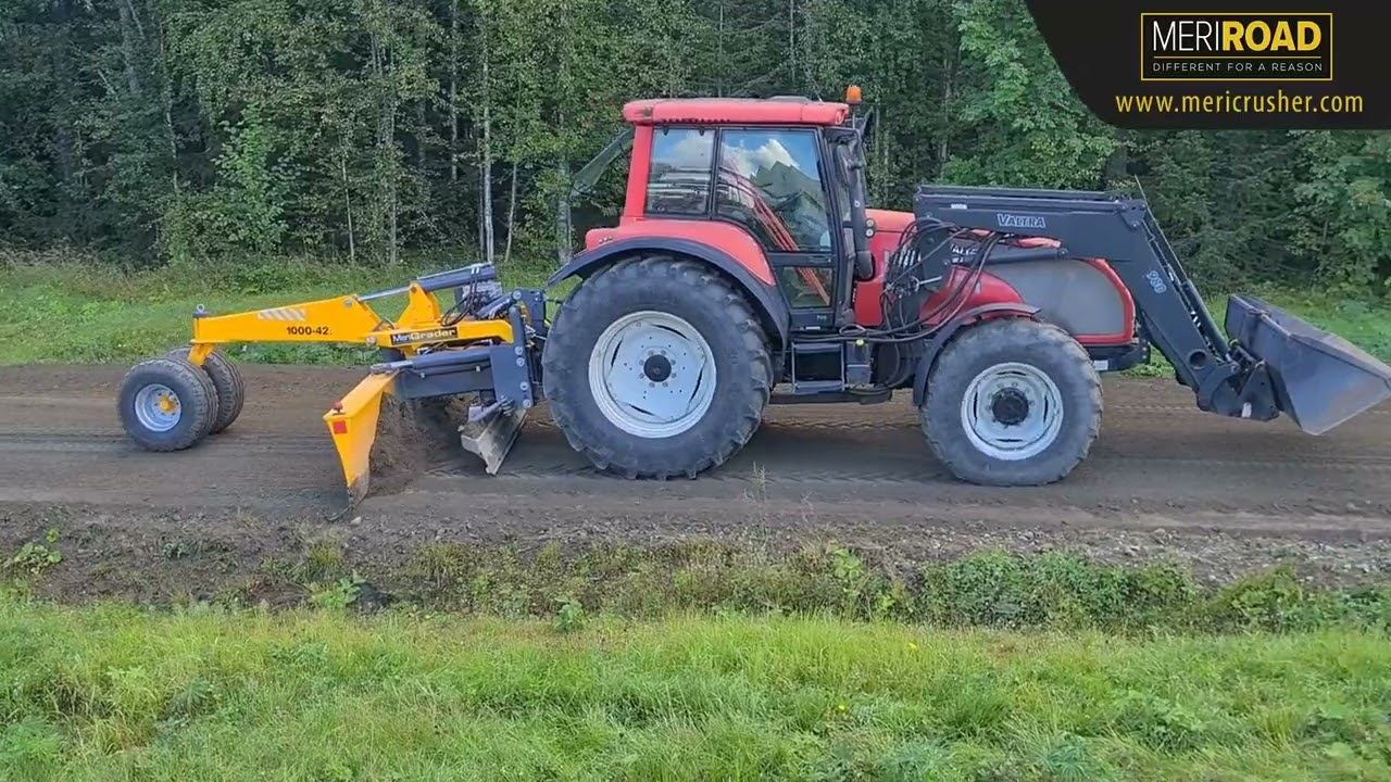 СОЗДАНИЕ ЛЕСНОЙ ДОРОГИ. ВИБРОПЛИТА Suokone MeriPacker и СТАБИЛИЗАТОР ГРУНТА  MeriRoad RC-65