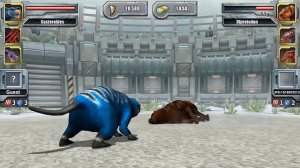 KAPROSUCHUS VS INDRICOTHERIUM AND MOERITHERIUM - GLACIER TOURNAMENT || JURASSIC PARK BUILDER