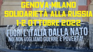 Gli italiani in solidarietà alla Russia a Genova e Milano