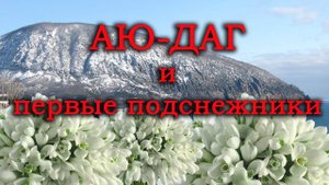 Аю Даг и первые подснежники