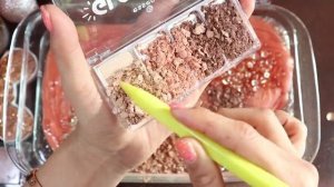 СЛАЙМ розовое золото! Смешиваем косметику с другими ингредиентами и розовым и золотым слаймом  в сла