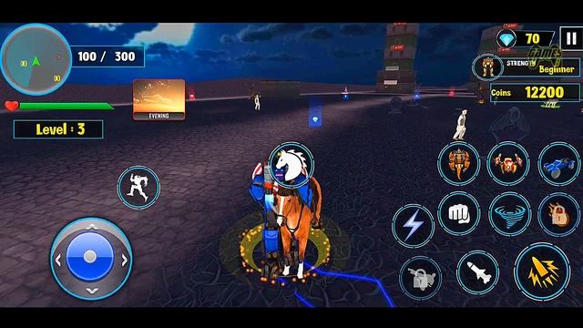 US Flying Ghost Robot Car Games 2022 - Android iOS Gameplay смотреть онлайн