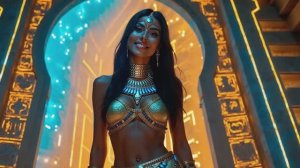 Ретро футуристические египетские AI фантазии👀