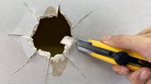 Строитель не хочет, чтобы вы это знали! Заделайте дыру в гипсокартоне за 5 минут