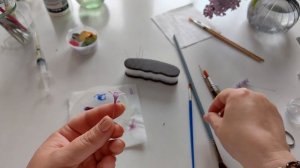Как слепить сирень из холодного фарфора