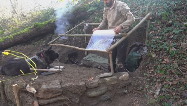ХАКАН 3 Days SOLO SURVIVAL CAMPING In Wilderness. . Fish Cooking