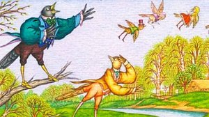 И. А. Крылов: "Скворец", "Пруд и река", "Тришкин кафтан".