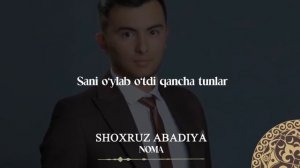 Shoxruz Abadiya - Noma | Milliy Karaoke