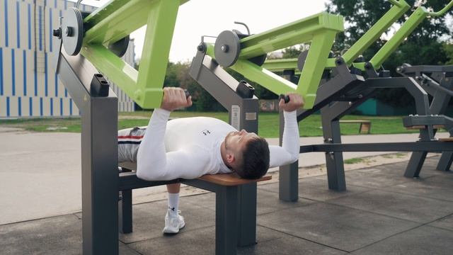 Power-1800 Уличный тренажер жим лежа с переменной нагрузкой ZAVODSPORTA