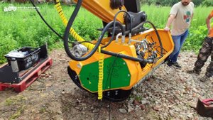 УСТАНОВКА, ПОДКЛЮЧЕНИЕ и НАСТРОЙКА ГИДРАВЛИЧЕСКОГО МУЛЬЧЕРА SERRAT F4 на ЭКСКАВАТОР SANY