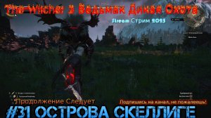 The Witcher 3 Ведьмак Дикая Охота Stream стрим 2025 Полное прохождение #31 острова скеллиге Морвудд