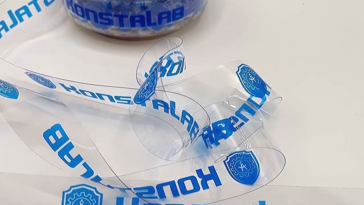 Полимерные прозрачные этикетки с яркой печатью!