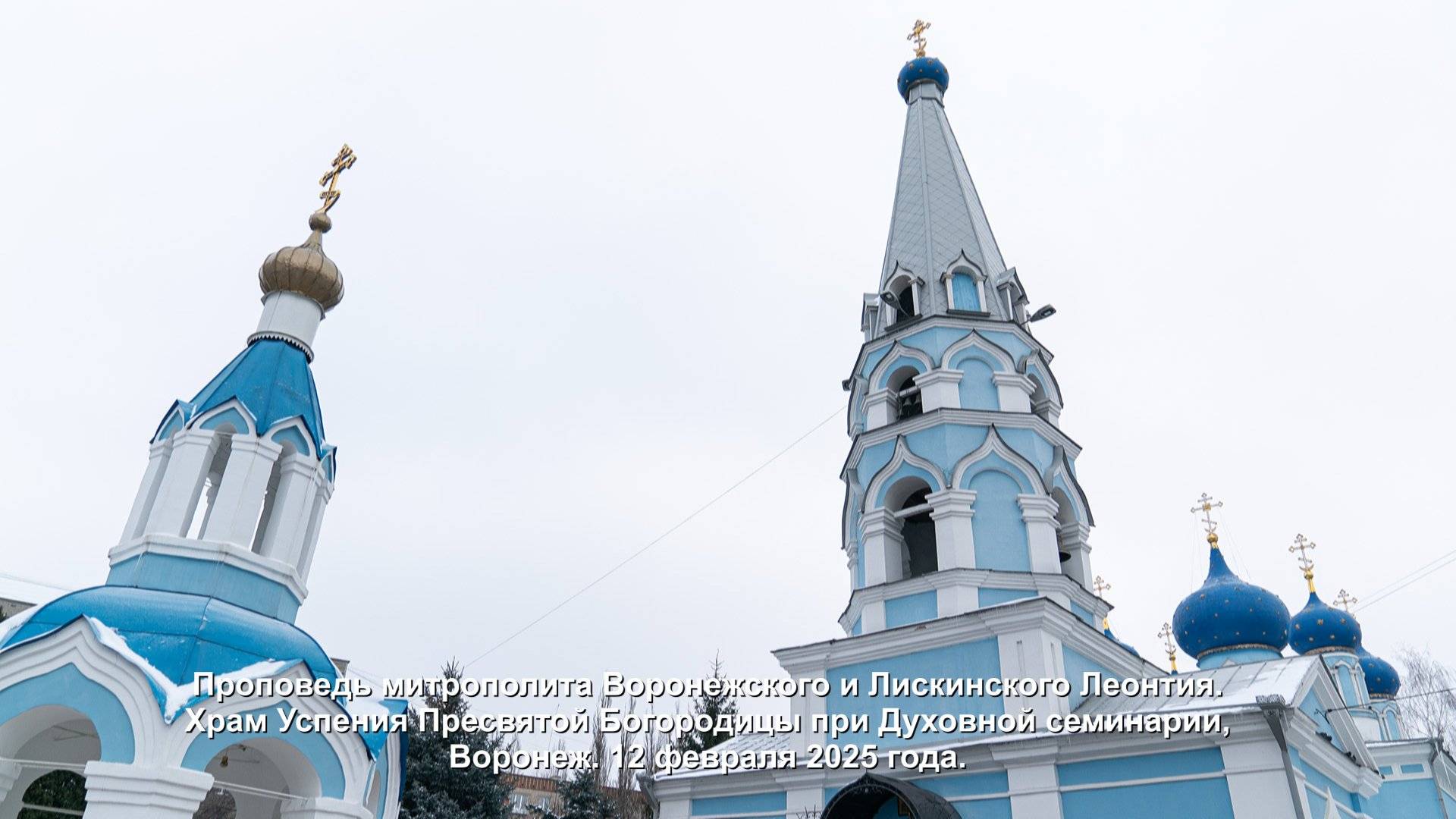 Проповедь митрополита Воронежского и Лискинского Леонтия. Храм Успения Пресвятой Богородицы. 12.2.25