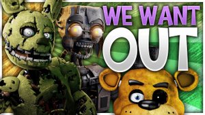 (Автор DazMate/YouTube)[SFM/Blender/C4D] WE WANT OUT | FNAF SONG COLLAB