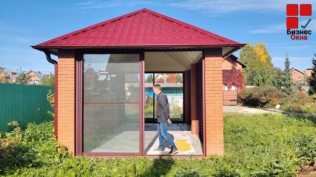 Обзор красивой кирпичной Беседки в Апреле.