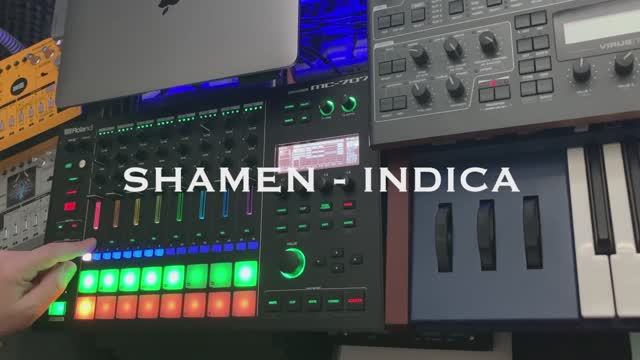 Vanderson plays -  Shamen Indica -   cover on Roland MC-707