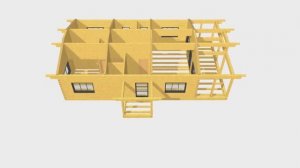 3D-модель, обзор с цокольным перекрытием