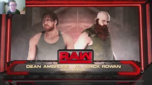 Dean Ambrose vs Erik Rowan за кулисами