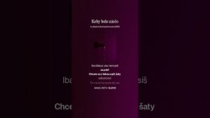 Keby bolo niečo rocková