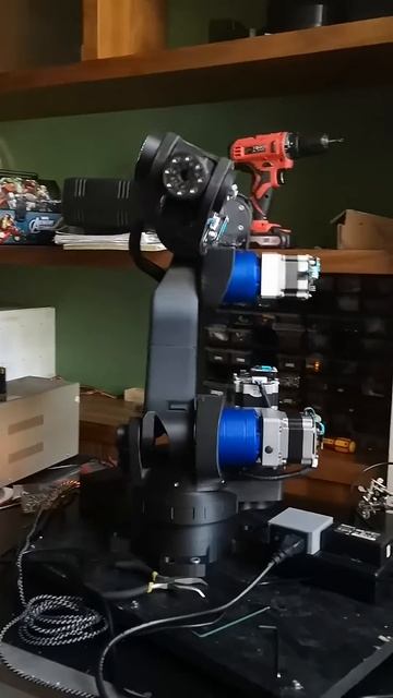 3d printed robot arm, 50% speed. All joints in motion. смотреть онлайн