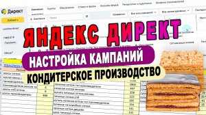 Настройка рекламной кампании для кондитерской фабрики