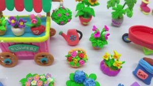 Для детей 🌷🌷ЛЕГКО! Как сделать миниатюрные цветы из пластилина своими руками