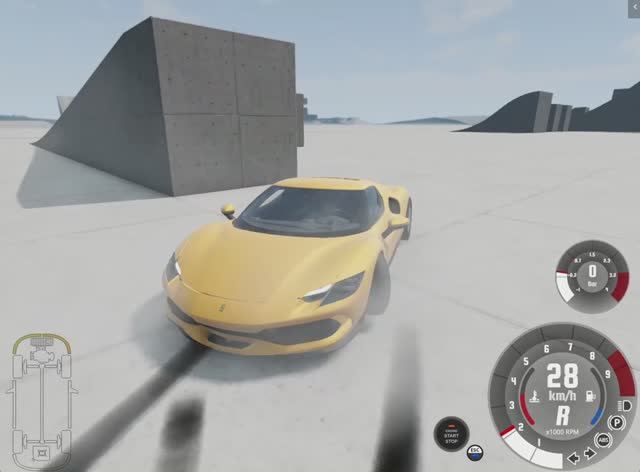 Краш-тест Ferrari 296