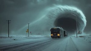 Winter Storm Warning  A Sci-Fi Vision of a Frozen Planet (AI Generated Video)