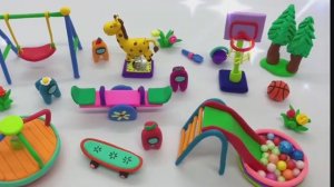 Лепка из пластилина игровой площадки — как сделать миниатюрную игровую площадку из пластилина