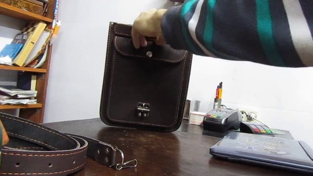 Мужская сумка Арт. 1212 (коричневая) смотреть онлайн