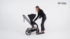 Как поменять направление сиденья в коляске PRIAM CYBEX