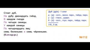 ГДЗ РУССКИЙ ЯЗЫК УПРАЖНЕНИЕ.112 КЛАСС 4 КАНАКИНА ЧАСТЬ 1