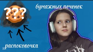 распаковочка бумажных печенек! 🍪
