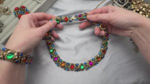 3. РАСПАКОВКА Винтажной бижутерии Gripoix сокровища Моголов и др.