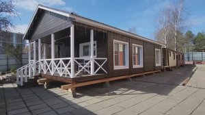Каркасный модульный минидом 6х12м "Ришелье" Выставка 2024.