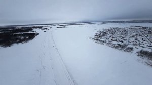 Дорога к мосту через Обь