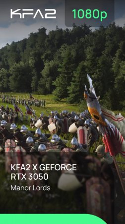 Manor Lords | KFA2 X GeForce RTX 3050 Black | 1080p (Full HD) разрешение