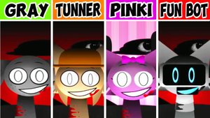 СПРУНКИ Музыкальные монстры - But This Time Everyone Is Gray, Tunner, Pinki and Funbot