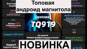 Честный обзор топ андроид магнитолы Топвэй TQ919 на процессоре  Qualcomm. Работа тесты и настройки