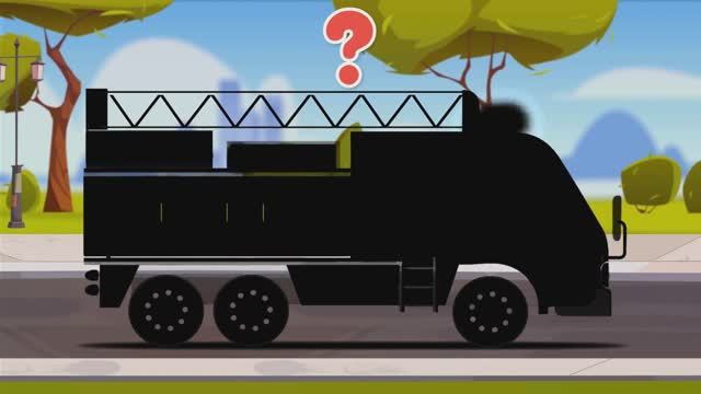 Угадай Городской Транспорт по Силуэту| Учим транспорт |BittyBeam Для Детей