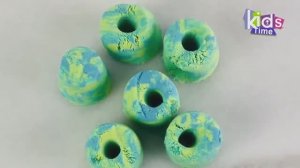 Для малышей мультики АСМР. Кинетический песок - фигурки из песка и их разрезание - 1 -