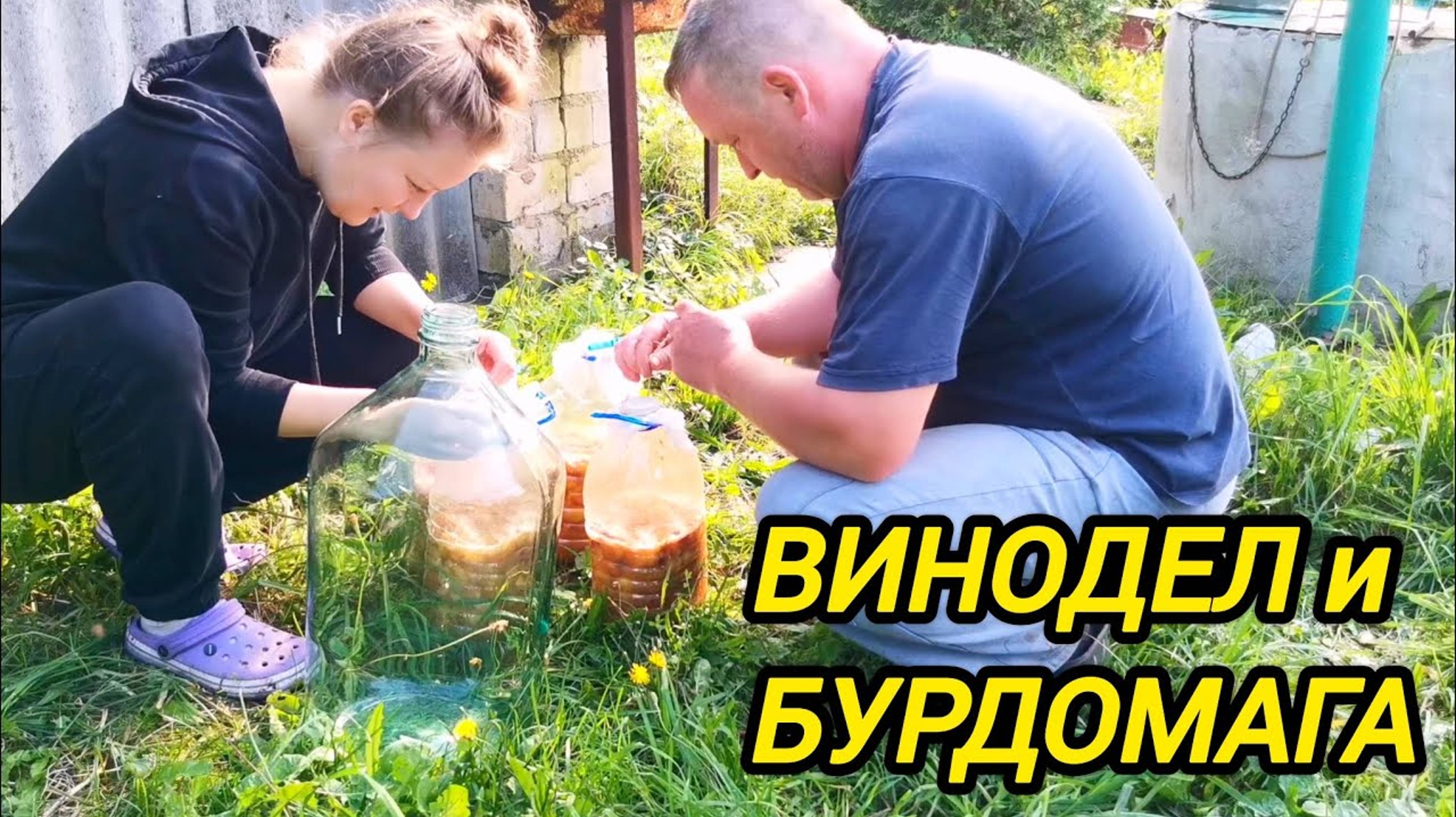 ВИНОДЕЛ И БУРДОМАГА | Заготовка дров на зиму | Жизнь в деревне | Трудовые будни в деревне