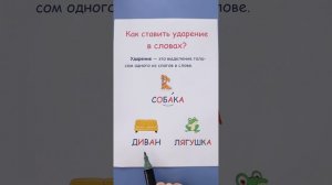 Как ставить ударение в словах?